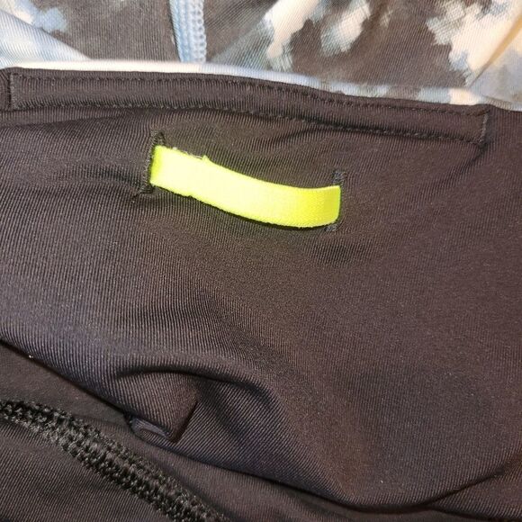 Lululemon Cropped Leg Stop At Nothing Leggings Black Blue 4 - Picture 15 of 15